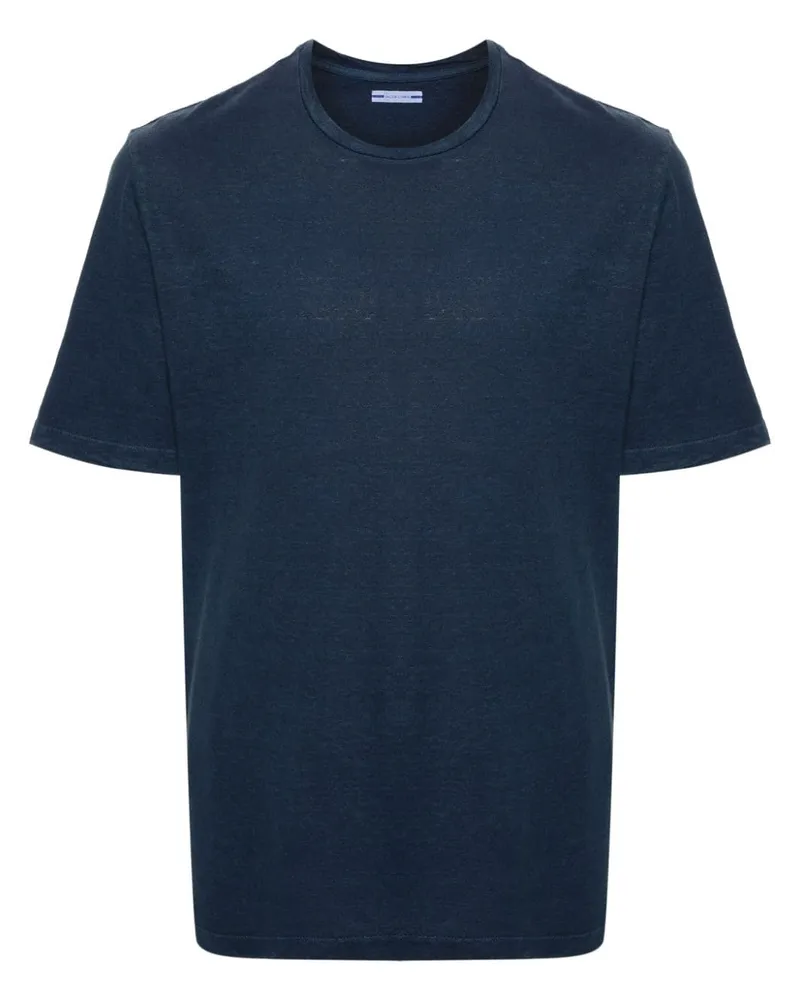Jacob Cohën T-Shirt mit Logo-Stickerei - Blau Blau