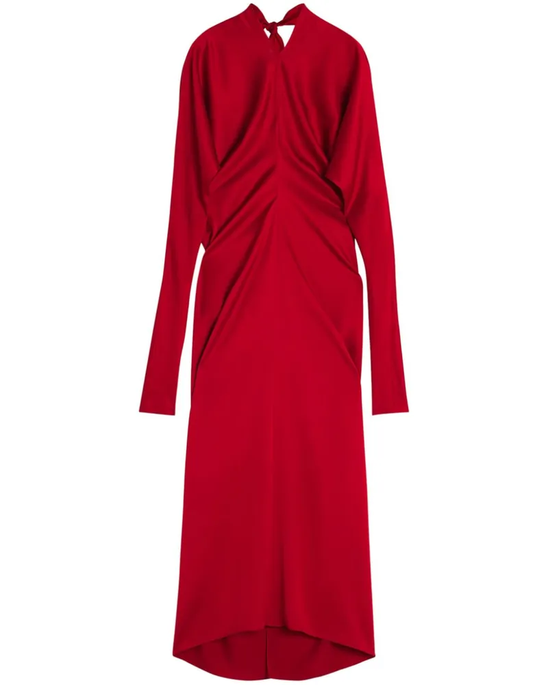 Lanvin Gerafftes Maxikleid - Rot Rot