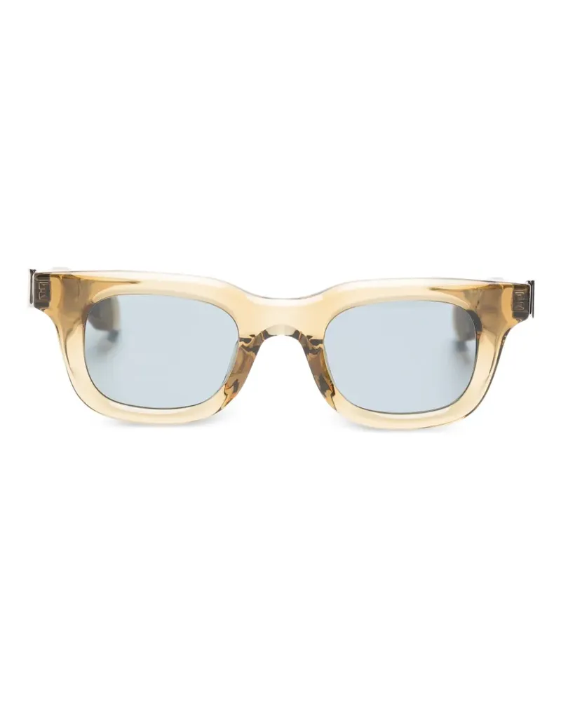 Alexander McQueen Sonnenbrille mit eckigem Gestell - Braun Braun