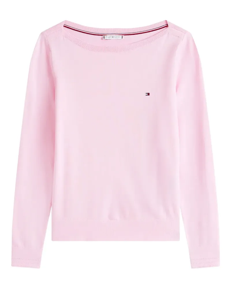 Tommy Hilfiger Pullover mit U-Boot-Ausschnitt - Rosa Rosa