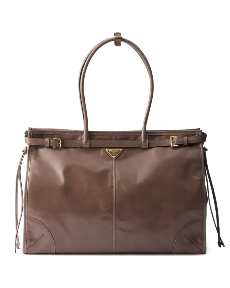 Prada Bonny Tote Bag aus Leder - Braun Braun