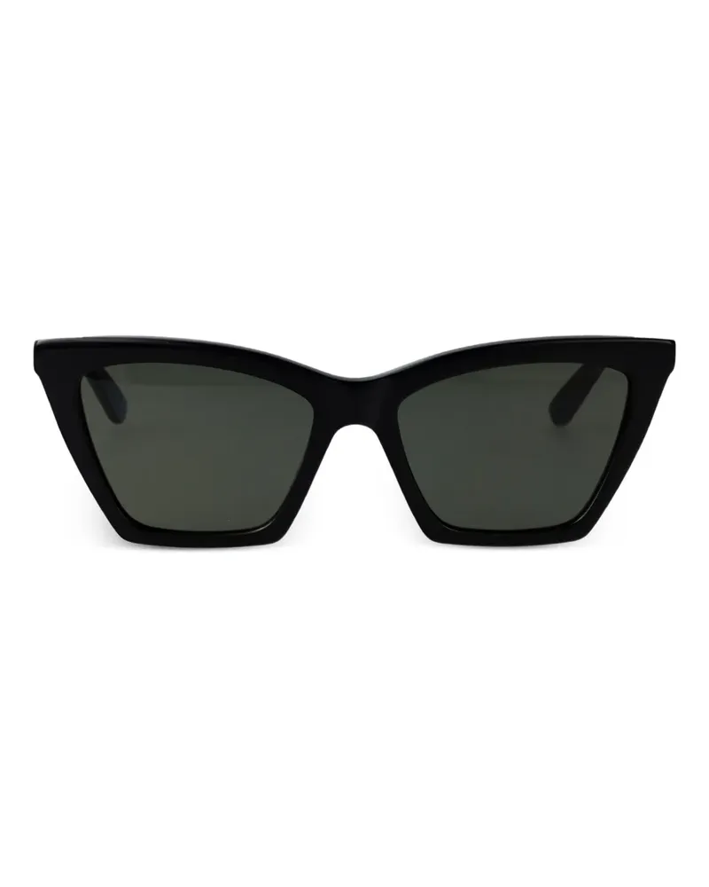 Alexander McQueen Sonnenbrille mit Cat-Eye-Gestell - Schwarz Schwarz
