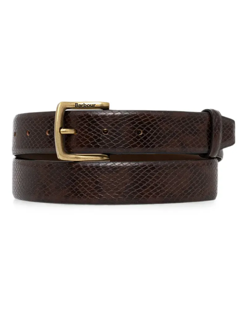 Barbour Jaspar leather belt - Braun Braun