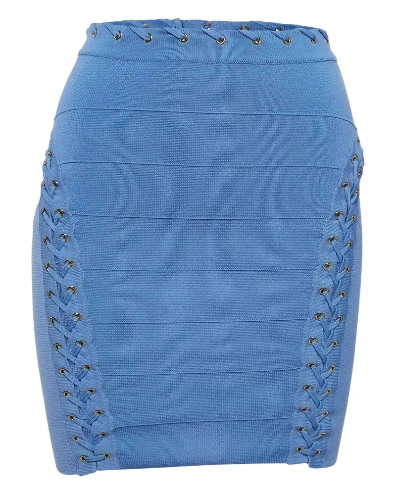 Elisabetta Franchi Gestrickter Bleistiftrock - Blau Blau