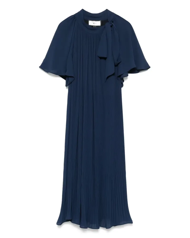 NISSA Plissiertes Midikleid - Blau Blau