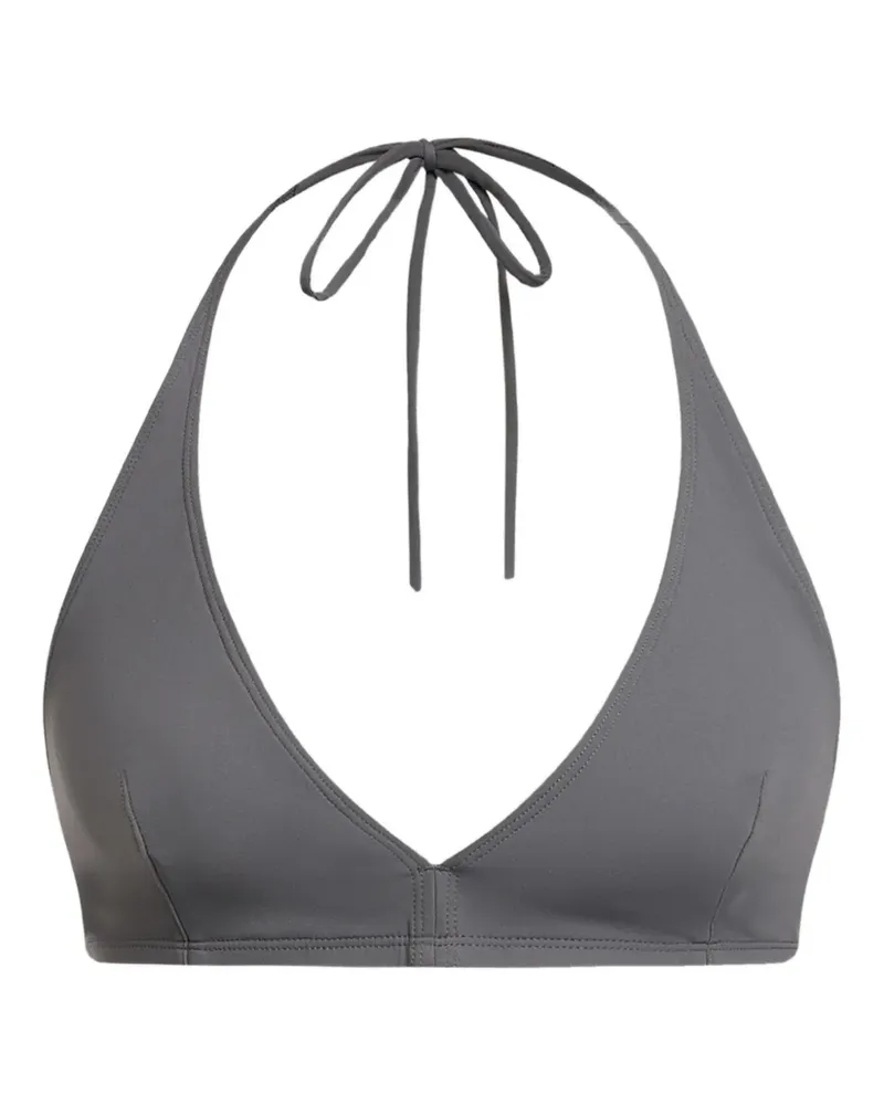 12 STOREEZ Bikinioberteil mit Schnürung - Grau Grau