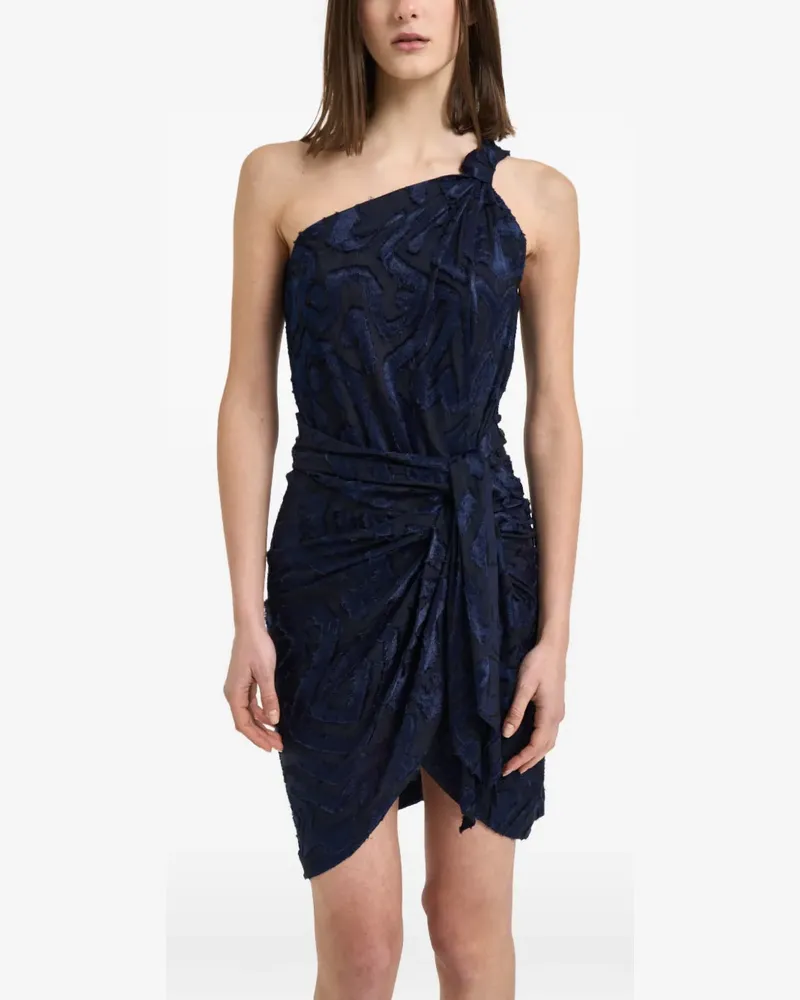 Isabel Marant Liliana one-shoulder fil coupé dress - Blau Blau