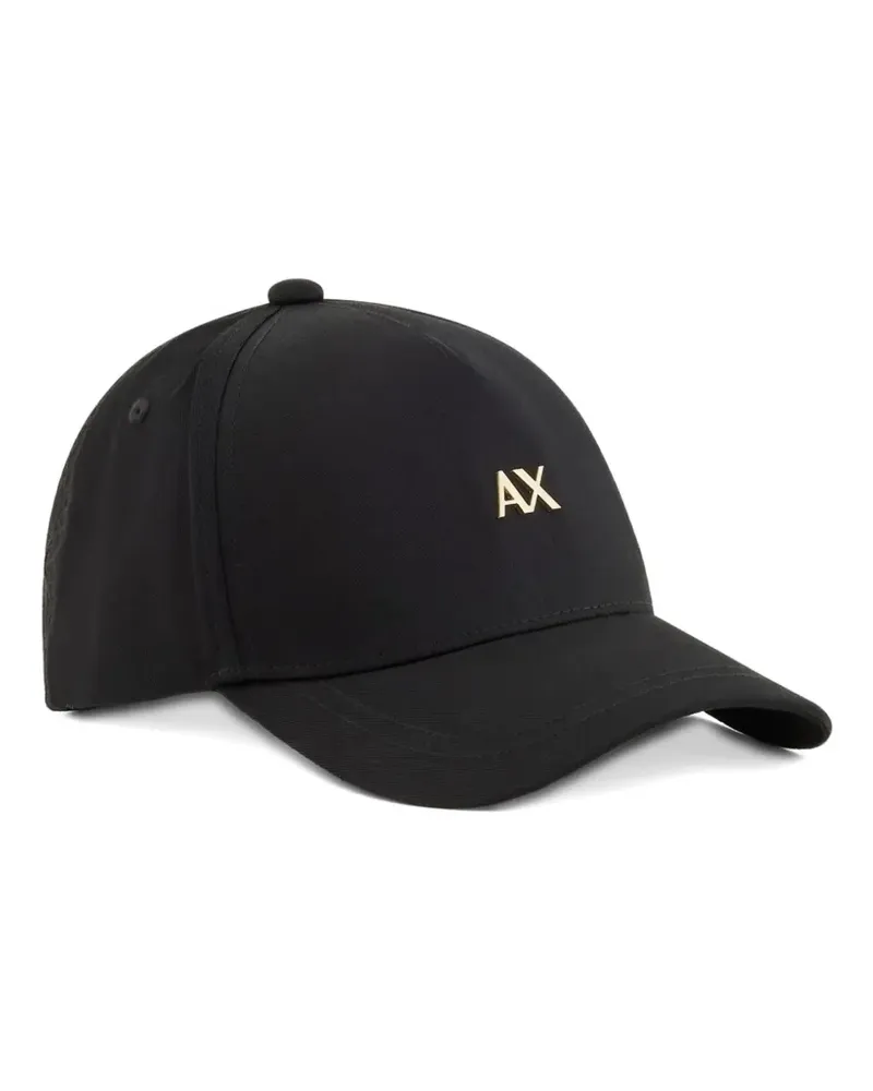 Armani Exchange logo-detail baseball hat - Schwarz Schwarz