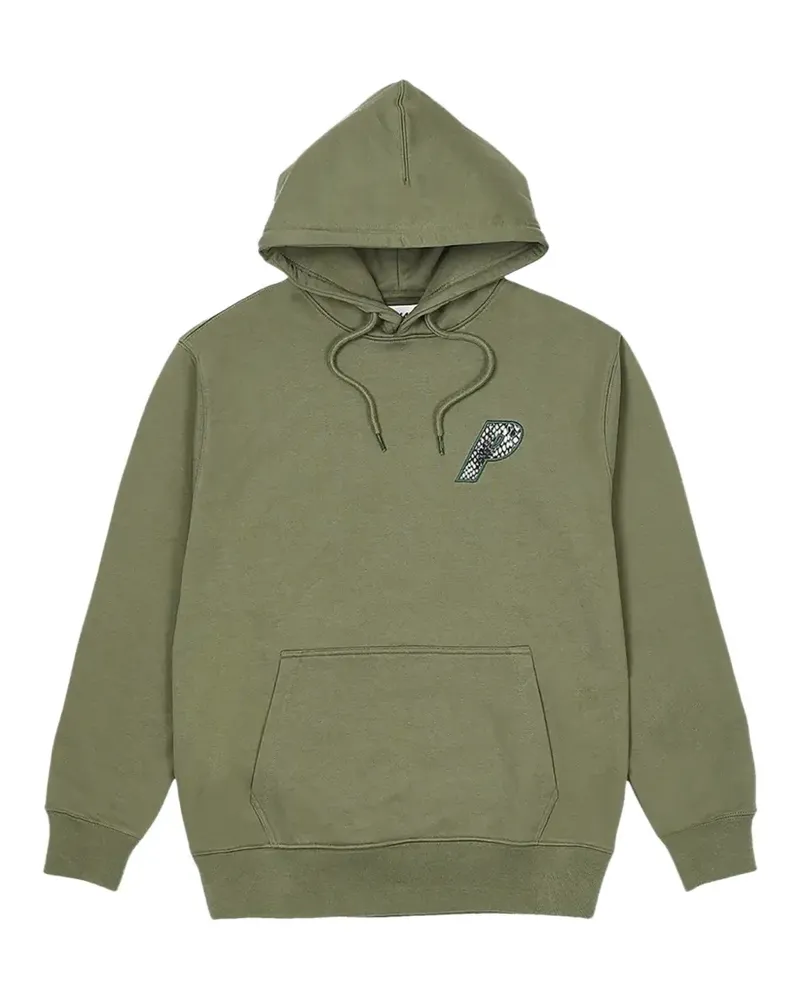 PALACE P-3 snake-appliqué hoodie - Grün Grün