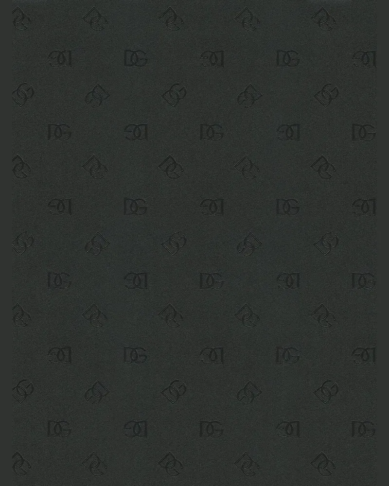 Dolce & Gabbana Tapete mit Monogramm-Print - Schwarz Schwarz