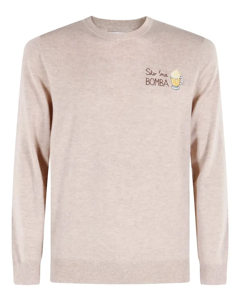 MC2 Saint Barth Heron crew-neck sweater - Nude Nude