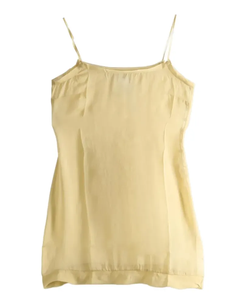 Paloma Wool Enos button-detail spaghetti-strap mini dress - Gelb Gelb
