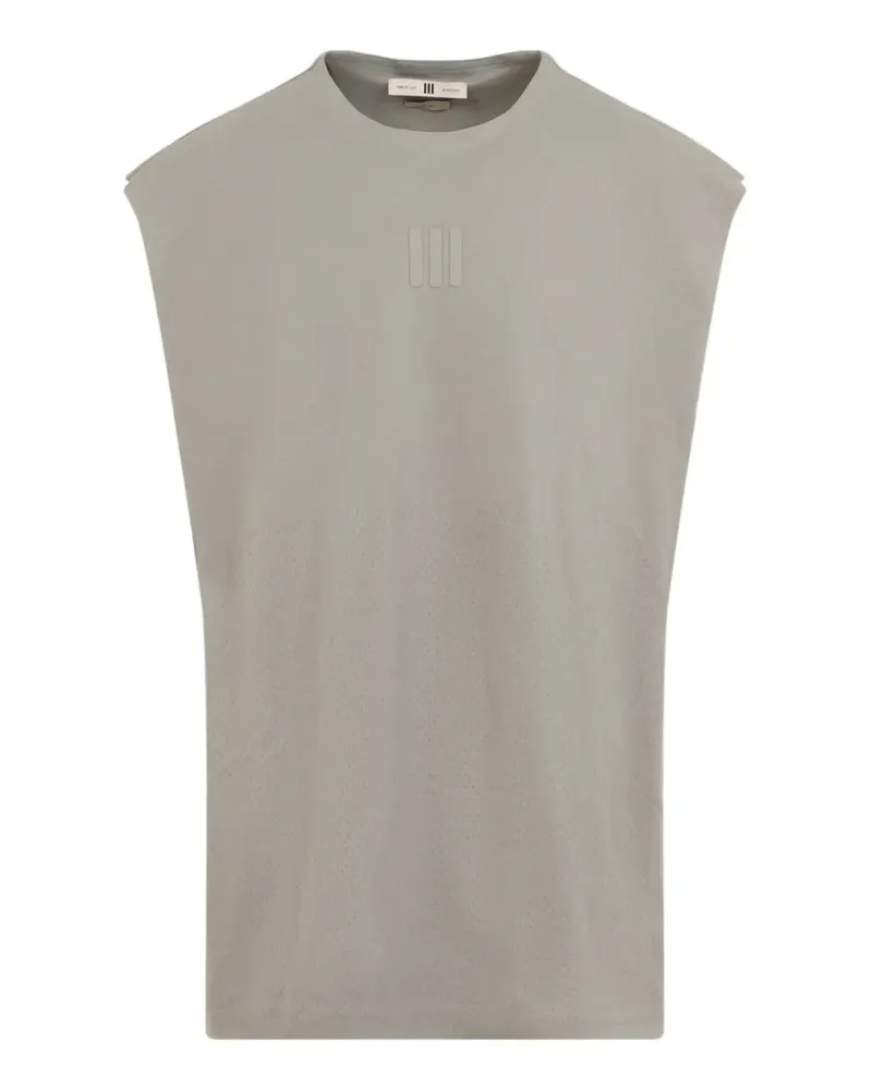 Fear of God perforated logo-print T-shirt - Nude Nude
