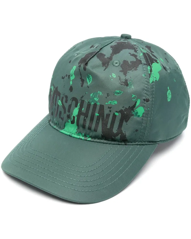 Moschino Baseballkappe mit Logo-Print - Grün Grün