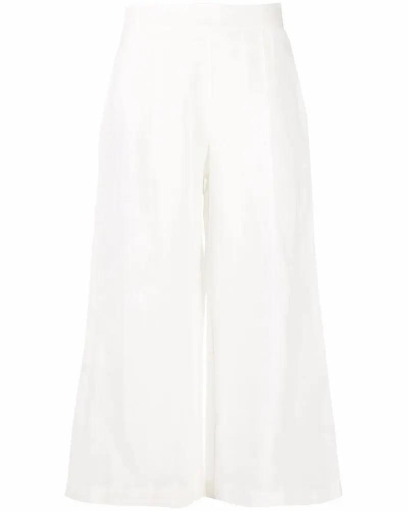 Ermanno Scervino Cropped-Palazzohose - Weiß Weiß