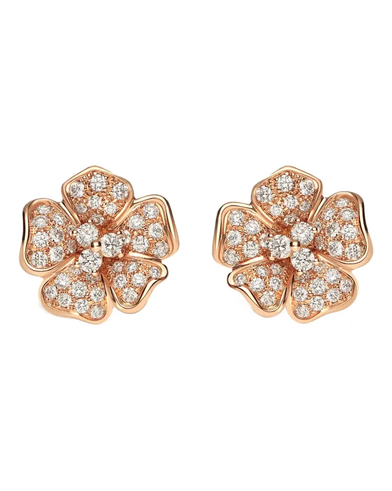 LEO PIZZO 18kt Rotgoldohrringe mit Diamanten - Rosa Rosa