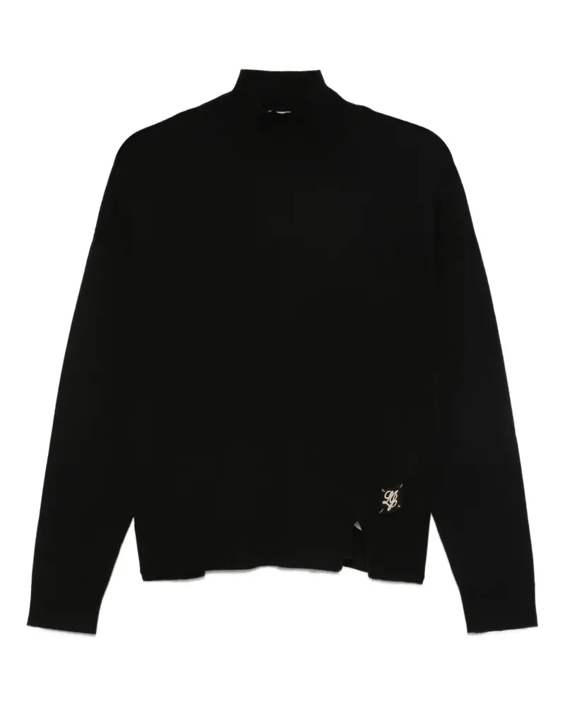 Liu Jo Rollkragenpullover mit offenem Saum - Schwarz Schwarz