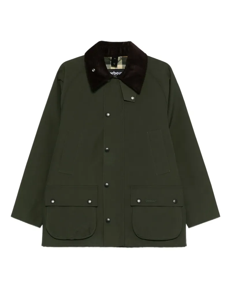 Barbour Bedale Jacke mit Cordkragen - Grün Grün