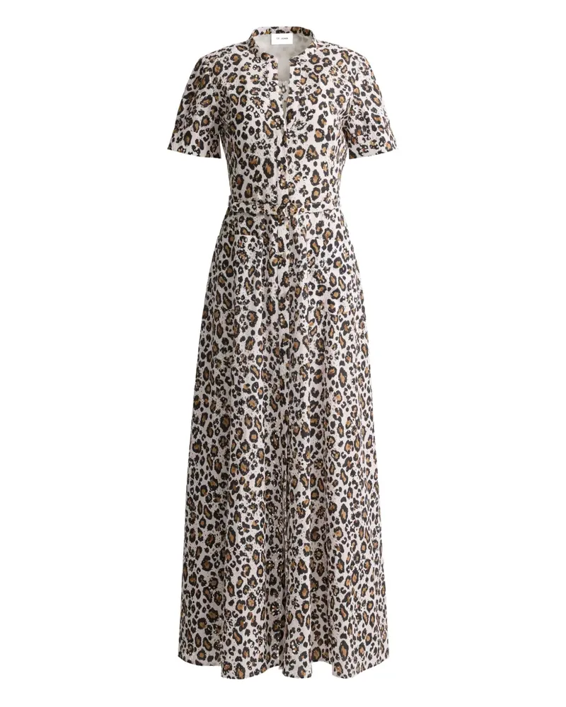 ST. JOHN Kleid mit Leoparden-Print - Braun Braun