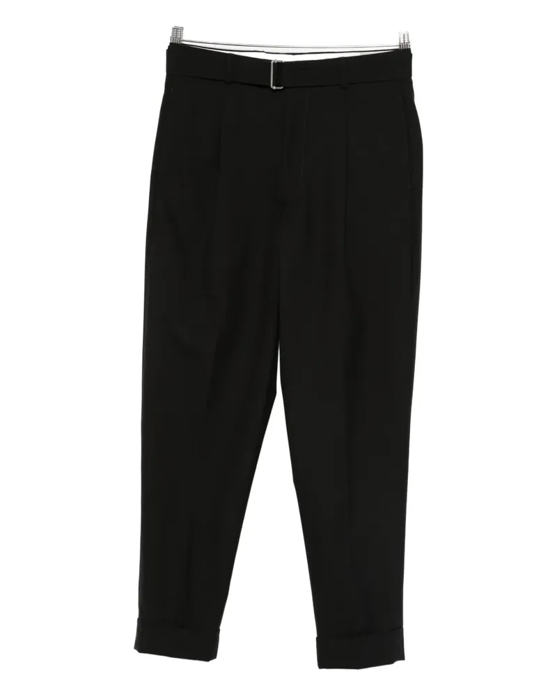 Officine Generale belted trousers - Schwarz Schwarz
