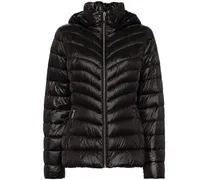 Packbare Chevron Jacke - Schwarz