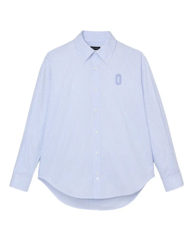 Marc Jacobs Gestreiftes Hemd mit Logo-Stickerei - Blau Blau