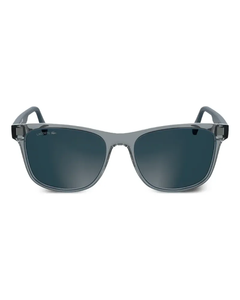 Lacoste Sonnenbrille mit eckigem Gestell - Grau Grau