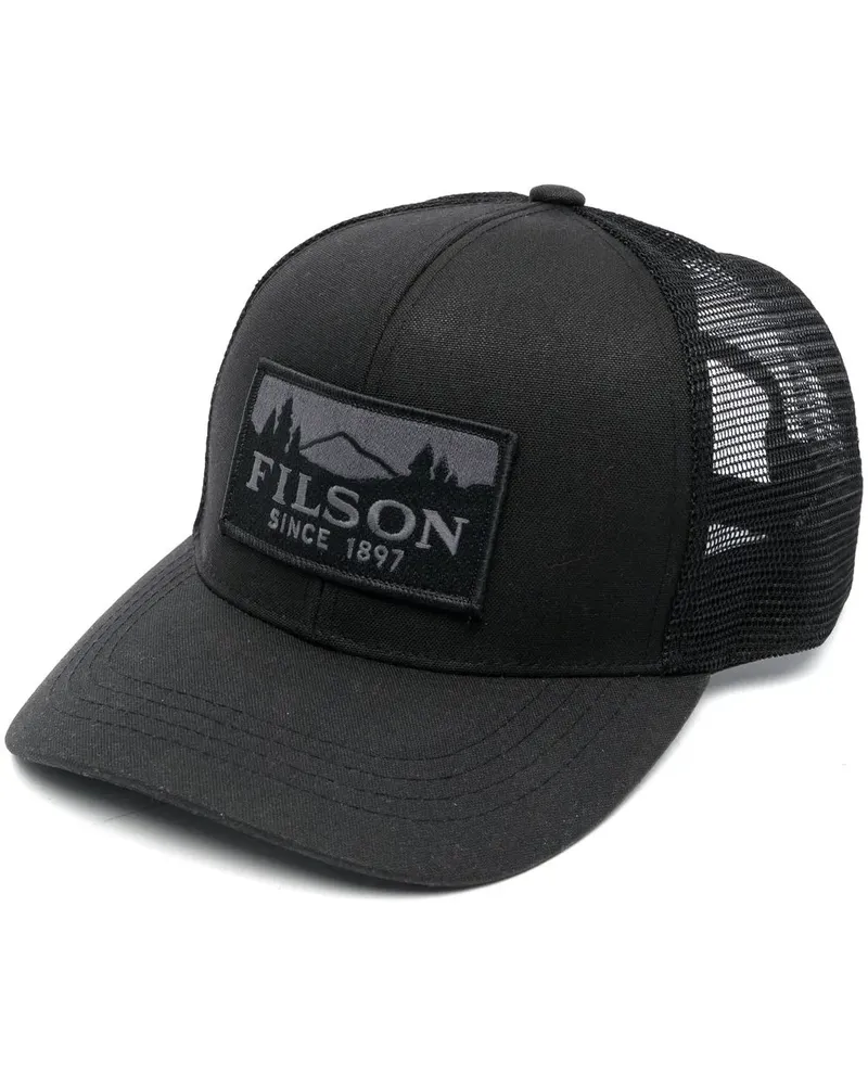 Filson Baseballkappe mit Logo-Patch - Schwarz Schwarz