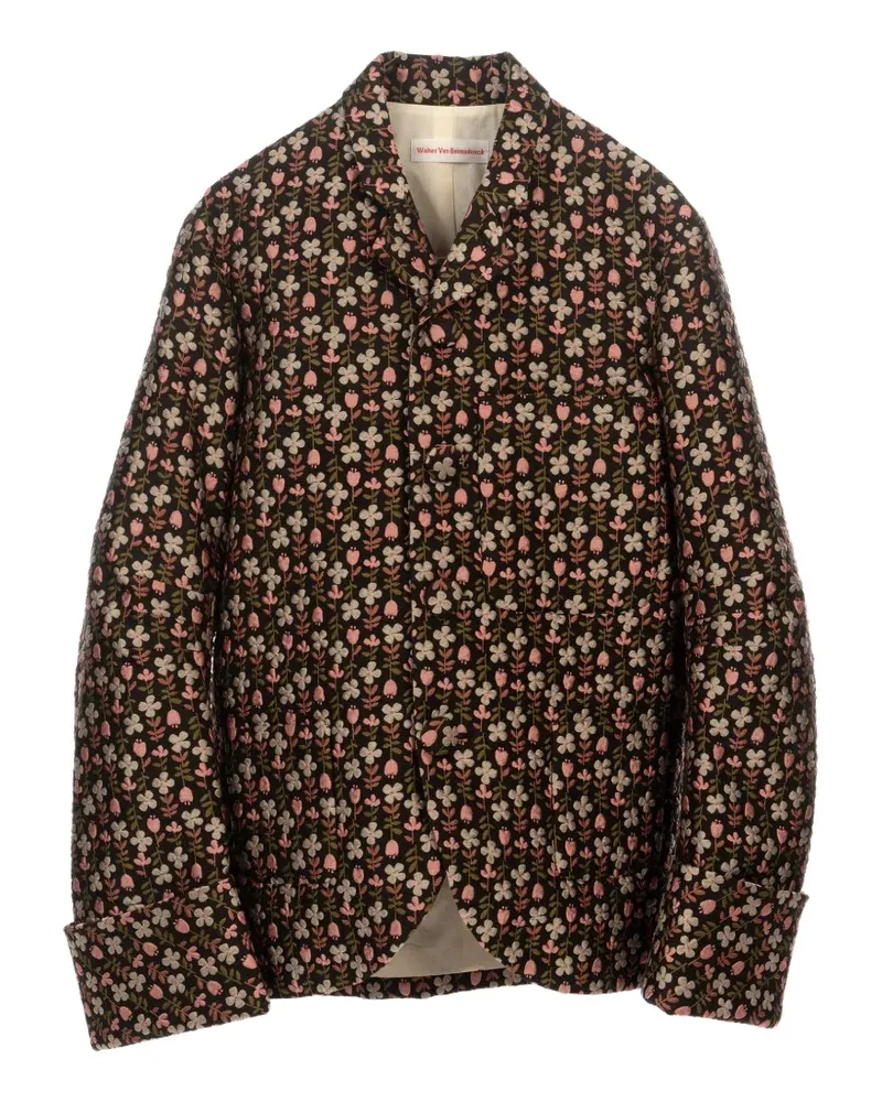 Walter van Beirendonck Royal floral-print blazer - Schwarz Schwarz