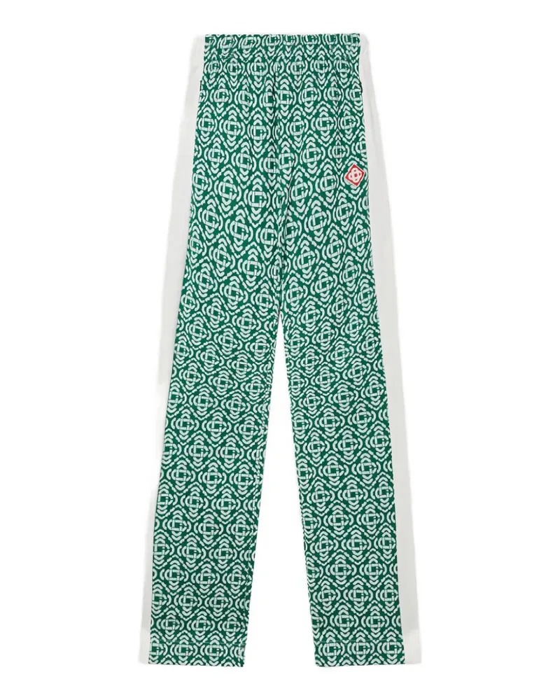 Casablanca Paris Geometrisch gemusterte Jogginghose - Grün Grün