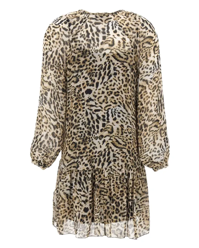 Kaos animali-print V-neck dress - Nude Nude