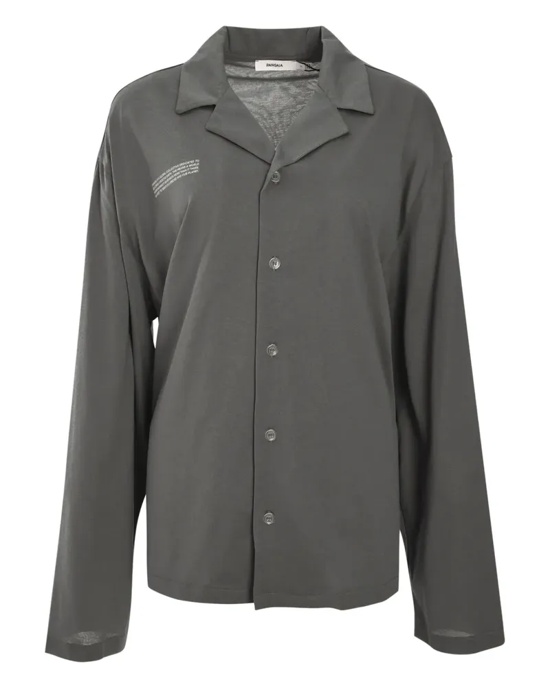 PANGAIA Leichtes Pyjama-Hemd - Grau Grau