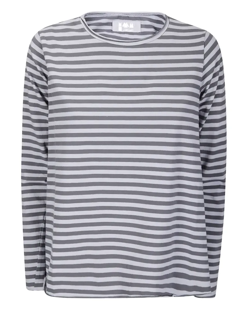 LABO.ART Gestreiftes Jeppe Langarmshirt - Grau Grau