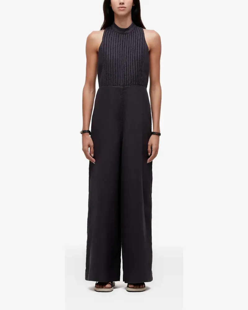 Osklen Neckholder-Jumpsuit - Schwarz Schwarz