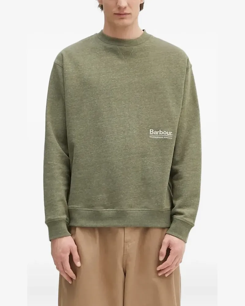 Barbour Sweatshirt mit Logo-Stickerei - Grün Grün