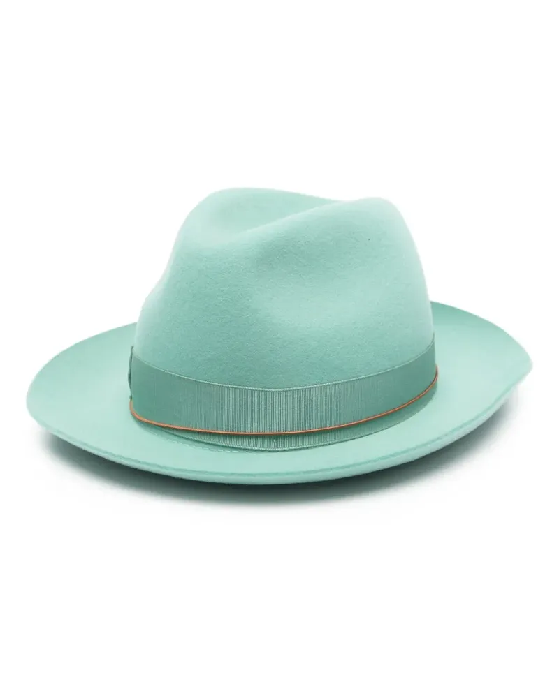 Borsalino Monica felt fedora hat - Grün Grün
