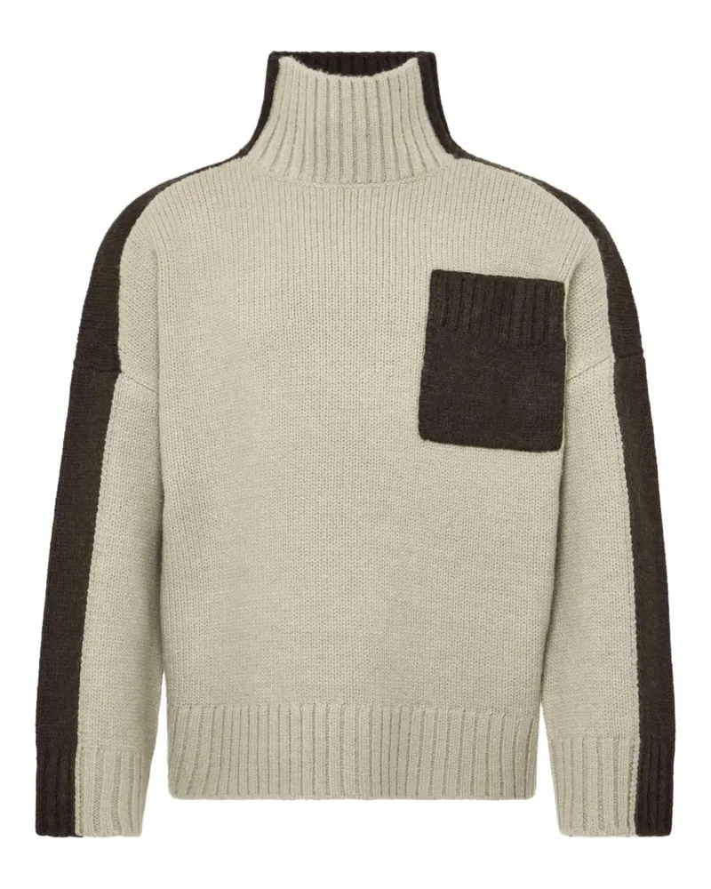 J.W.Anderson Pullover mit Stehkragen - Nude Nude