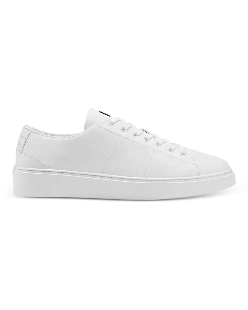 Bogner logo-debossed leather sneakers - Weiß Weiß