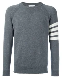 Thom Browne Kaschmirpullover mit Streifen Grau