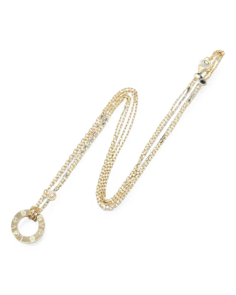 Cartier 2010s Love Circle diamond pendant necklace - Gold Gold