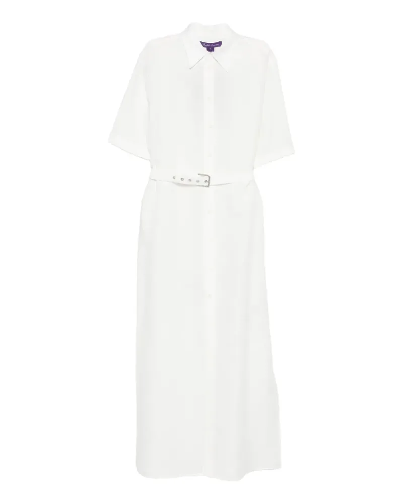 Ralph Lauren Carol short-sleeve belt maxi dress - Weiß Weiß