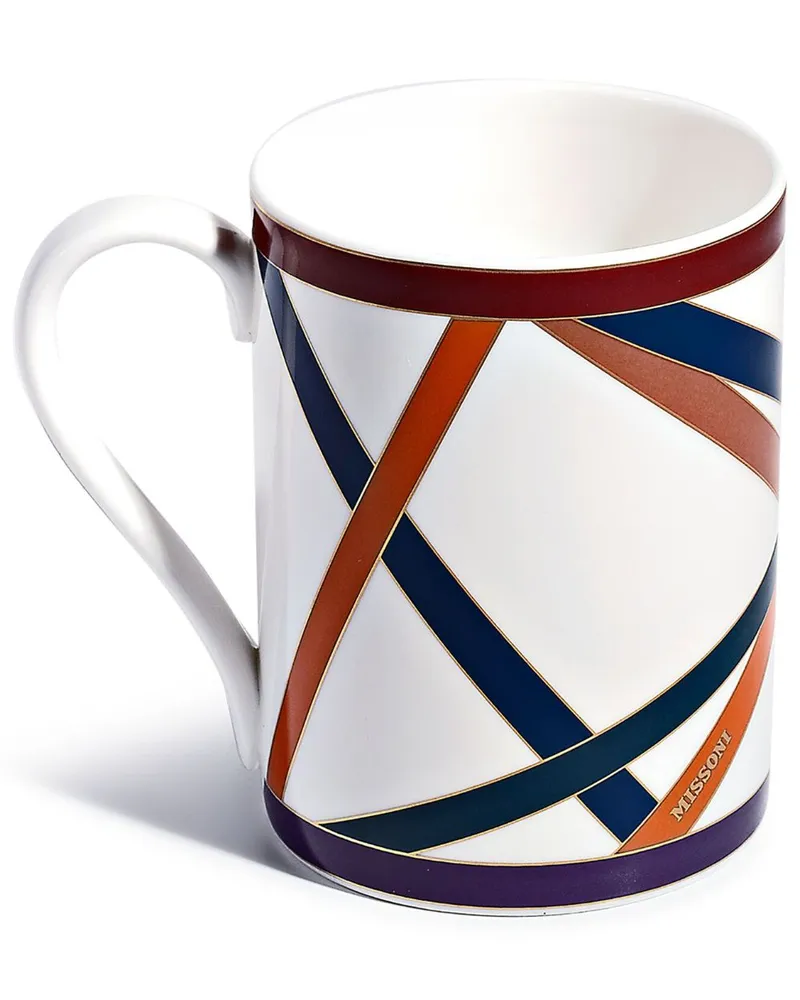 Missoni Home Nastri Tasse mit Print Weiß