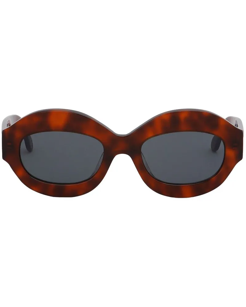 Marni Sonnenbrille mit rundem Gestell - Braun Braun