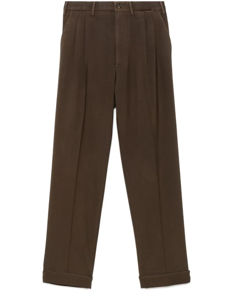 Dell'oglio Hose mit Tapered-Bein - Braun Braun