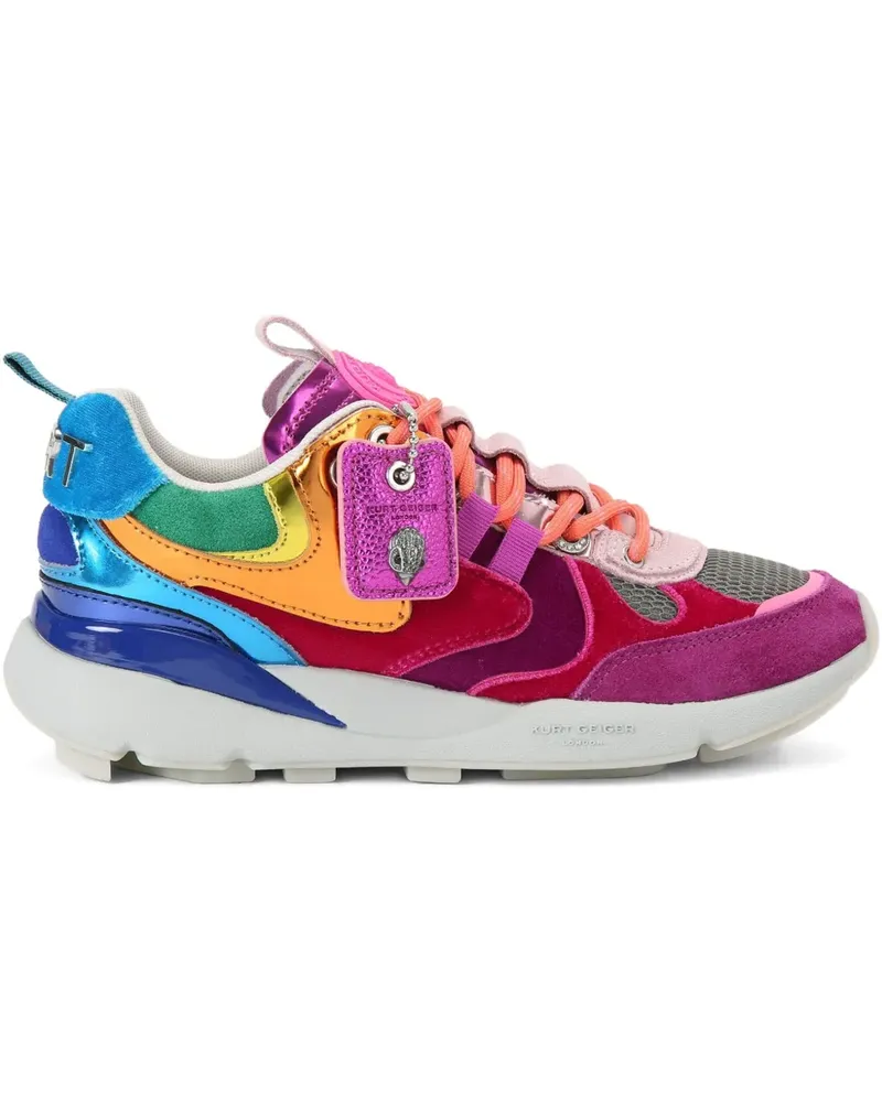 Kurt Geiger Kurt Runner Sneakers mit Metallic-Patch - Rosa Rosa
