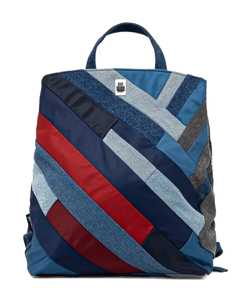 Desigual Austen Sumy Jeans-Rucksack im Patchwork-Look - Blau Blau