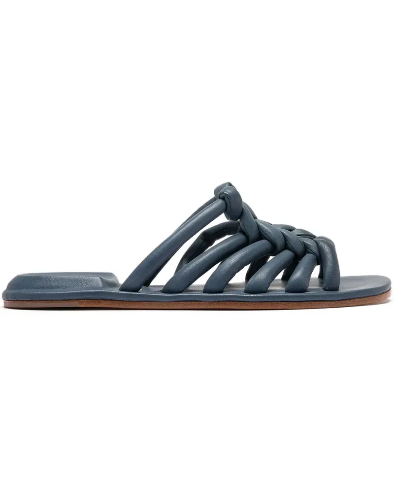 Officine Creative Italia Pantoletten aus Leder - Blau Blau
