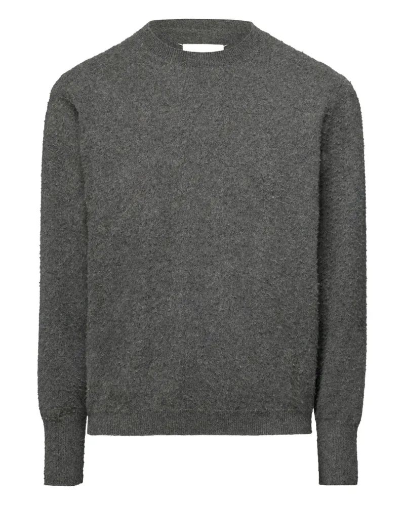 Maison Margiela Rundhals-Pullover mit Ziernaht - Grau Grau