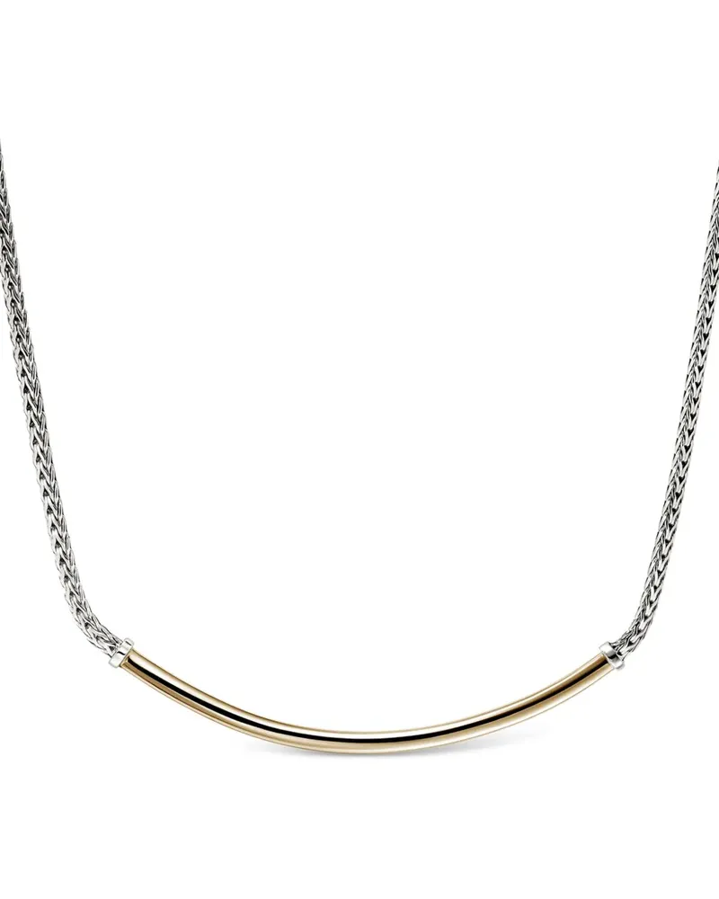 John Hardy 14kt JH Essential Goldhalskette - Silber Silber