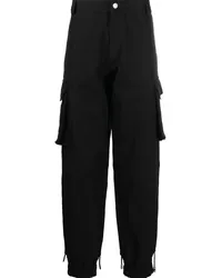 GCDS Cargohose mit Logo-Patch Schwarz